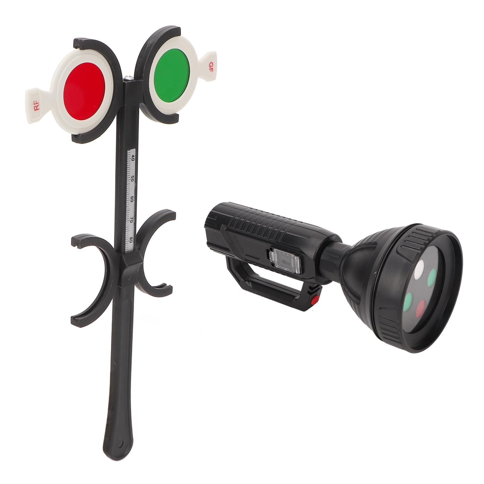 

Офтальмологический тест-фонарик 4-точечный точный уменьшает искажение красный зеленый линзы тест на дальтонизм