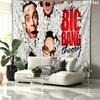 The Big Bang Theory Wall Tapestry, Aesthetic Printed Fabric Blanket, Suitable for Bedroom, Living Room, and Home Decor.
