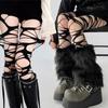 Mode Punk Zerrissene Riemenlöcher Strumpfhose Nue Sexy Lolita Gothic Spinnennetz Strümpfe Damen Y2k Schwarzes Netz Weiche Strumpfhose Hohe Strümpfe