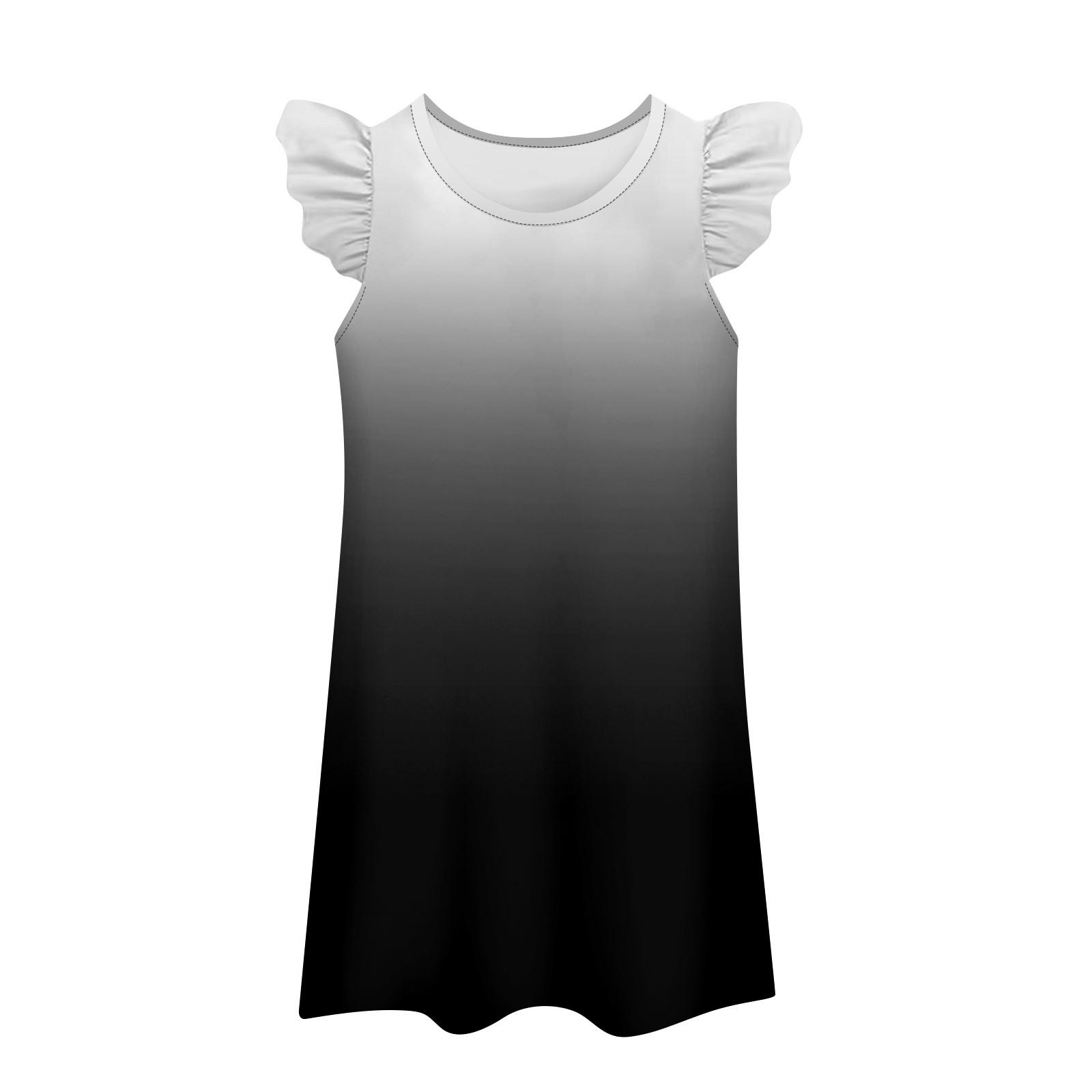 

Симпатичное детское платье для повседневных игр с детским платьем с развевающимися рукавами 100 чёрный