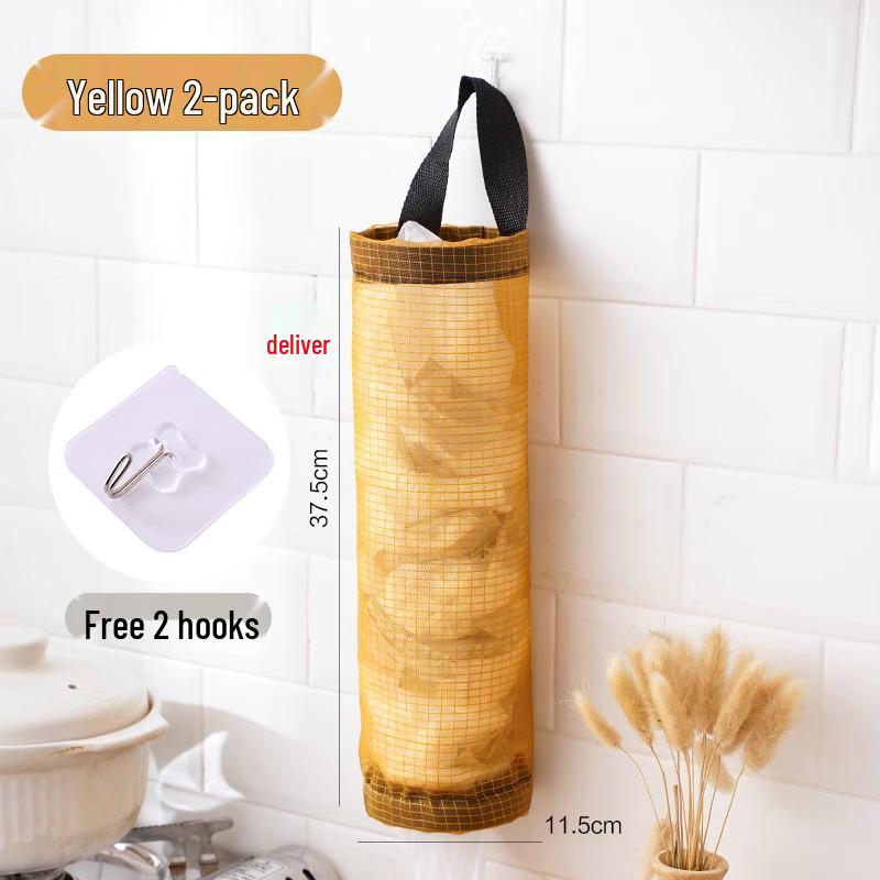 Wall-Mounted Kitchen Trash Bag Storage Rack