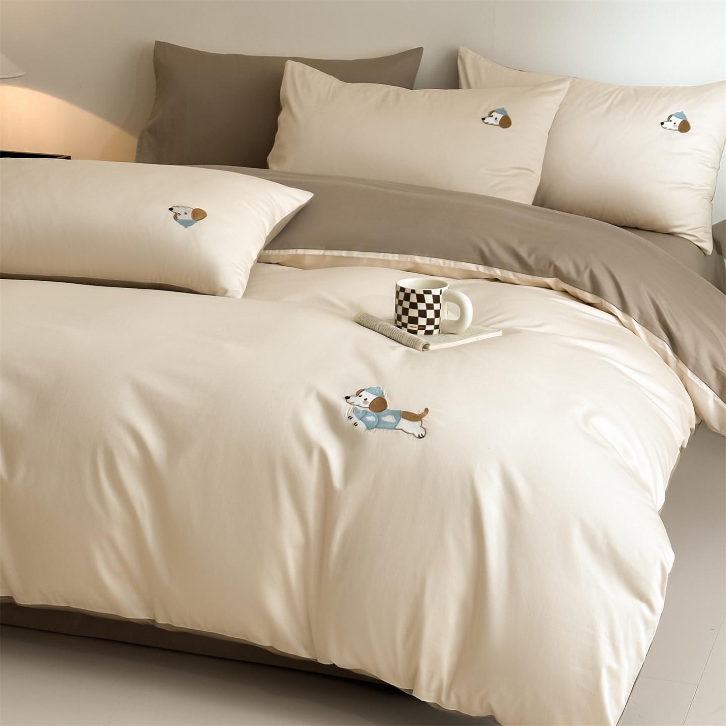 

Luxury Cartoon Cotton Bedding Set - Includes Duvet Cover & Fitted Sheet 1.2m Bed Sheet Set 3pcs Duvet Cover 155*210