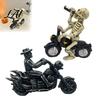 Ausgefallene Regal-Displays Gotische Skelett-Motorradfahrer-Figur Vintage Biker-Schädel-Statue Heimdekoration Halloween Tischdekoration Geschenk für