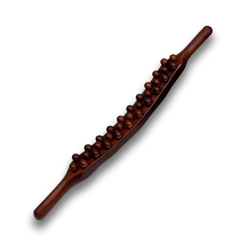 Tendon Rolling Massage Stick - Universal Three-Row Design, Non-Beech Wood