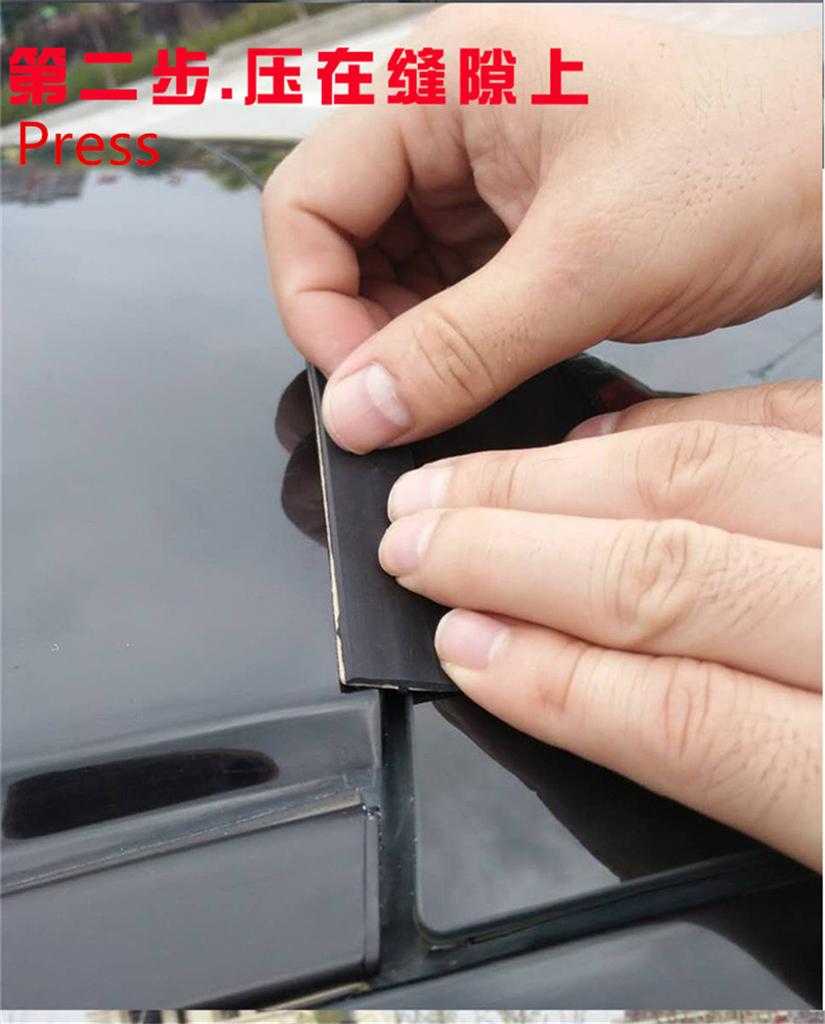5M Car Windshield Waterproof Seal Edge Trim Rubber Soundproof Weatherstrip Black