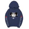 Anime Naruto Itachi Uchiha Hoodie Double Sleeve Akatsuki Cloud & Symbol Print Sharingan Character Front Print Pullover Sweatshirt Men Women Streetwear