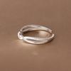 925 Sterling Silver Women's Cross Ring – Luxury Retro Design, High-End Open Band for Index Finger