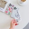 Gentle Pink Butterfly Phone Case For IPhone 17 Pro Max 16 17 15 Pro 14 13 Plus 12Mini 11 16E 17Air Cases Transparent Soft Covers