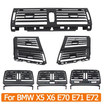 Ruili143 Front Rear AC Conditioner Fresh Air Vent Outlet Cover Panel Replacement For BMW X5 X6 E70 E71 E72 2007-2013