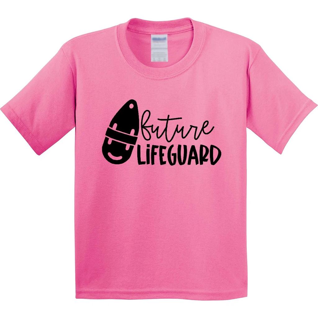 Inktastic Future Lifeguard- Lifeguard Buoy Youth T-Shirt Occupations Lifeguards