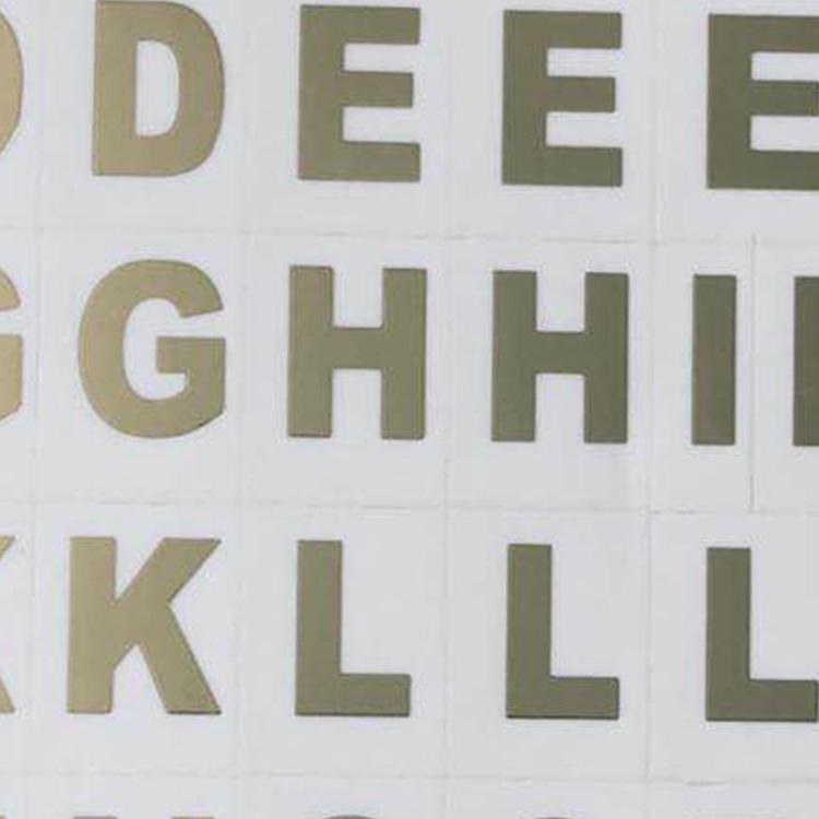 Creative Palm Letter Transparent Hot Stamping Children's Stickers