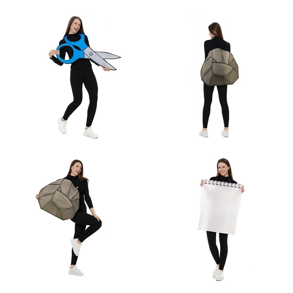 Scissors Paper Rock Cosplay Costumes Funny Party Bar Show Costumes Halloween
