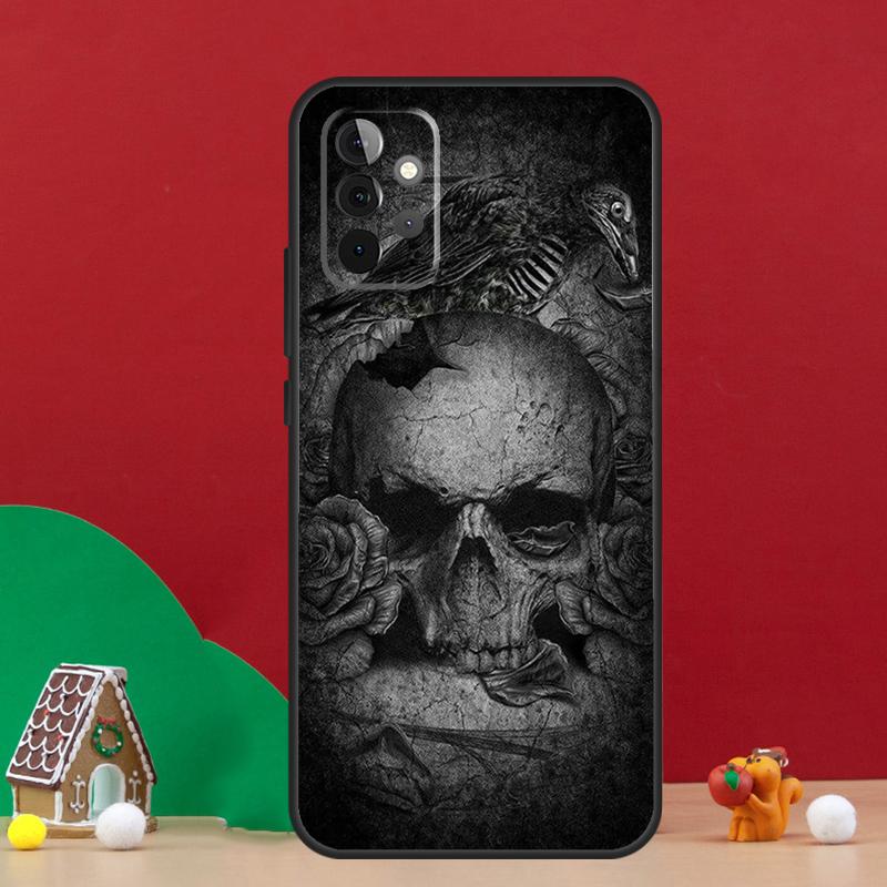 

Crow Raven Dark Skull Case For Samsung Galaxy A56 A33 A13 A36 A23 A52 A32 A12 A54 A34 A14 A16 A53 A15 A35 A55 A17 Samsung A56