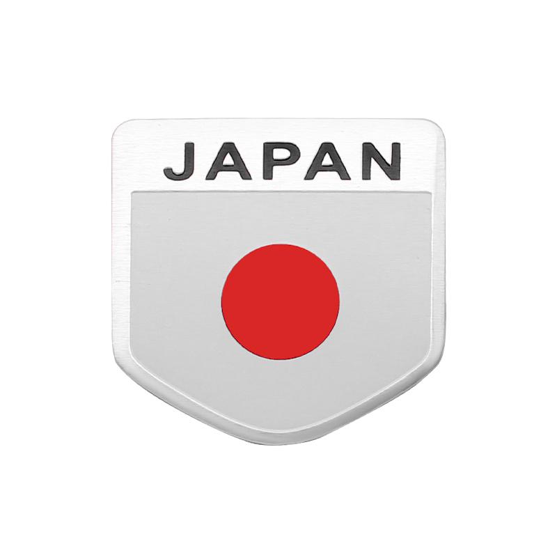 Emblém Styling auta 3D Hliník Japonsko Logo Vlajka Nálepky Dekorácia Príslušenstvo Pre Toyota Corolla CHR Rav4 Yaris Auris Avensis