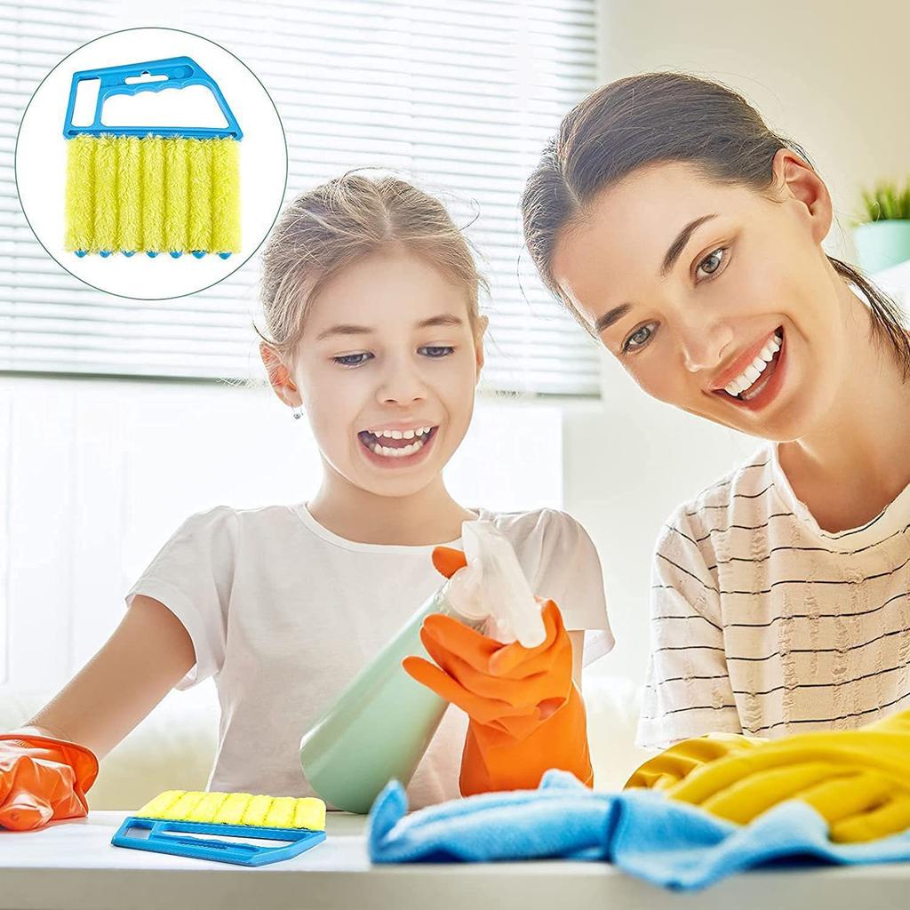 Window Cleaning Brush Microfiber Air Conditioner Cleaning Duster Cleaner Wash Venetian Blind Blade Cleaning Cloth Kitchen Tool
