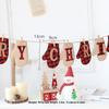 Christmas Banner Garlands With Glove And Sock Design For Holiday Party Decor