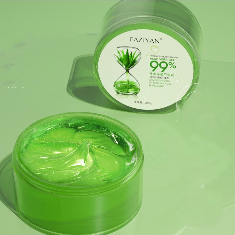 Aloe vera gel soothing moisturizing lotion acne control oil cream Aloe gel freeze-dried powder brightening the skin
