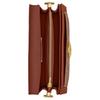 Coach Tabby 20 Letter Print Flap Closure Leather Shoulder Bag Women Shoulder Bag Brown Yellow CY200-B4XHG