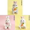 Plush Bunny Toy With Scarf And Carrot Design For Kids Gift Collection