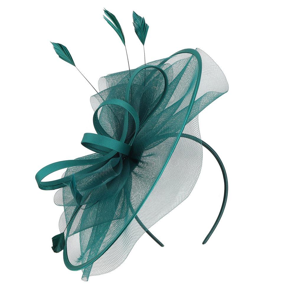 Decorative Headband Tea Party Hats Feather Bride Headpiece Vintage Fascinators Hats