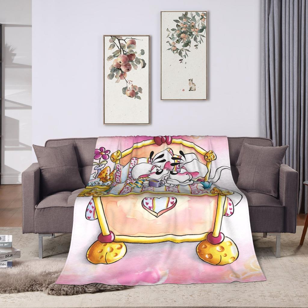Coperta di Flanella Cartone Animato Diddl Calda Morbida Plaid per Divano Letto Viaggio Copriletto Divertente Copridivano Letto