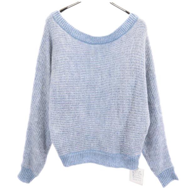 

unused MERCURYDUO Long sleeve knit F Blue Cut Women Used