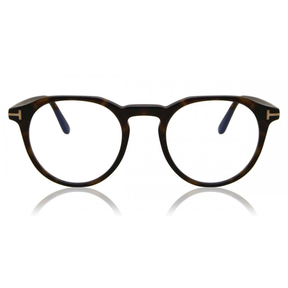 

Tom Ford Ft5833 B Blue Light Block 052 Men Eyeglasses Dark Tortoise/49