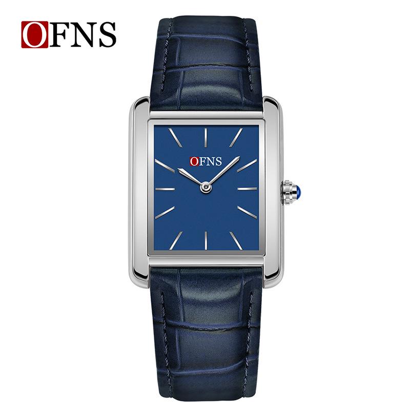 Roman Square Quartz Ladies Fashion Watch - Light Luxury, 30M Waterproof, Two-Hand Design