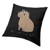 Nordic Don'T Worry Be Capy Cute Capybara Sofa Cushion Cover Soft Animal Pillow Case Home Decor Pillowcase
