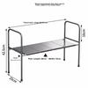 Huxiansen Kitchen Storage Rack, Under-Sink Organizer, Multi-Layer Extendable Cabinet Shelf, Countertop Pot Rack, Storage Shelf