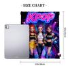2026 Drawstring Fitness Bag Hunter Witch Team Sports Backpack Kpop Cartoon Storage Outdoor Daypack