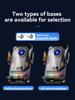2026 Dual Motor Car Phone Holder with 90° Flip & Colorful Ambient Light Wireless Charger