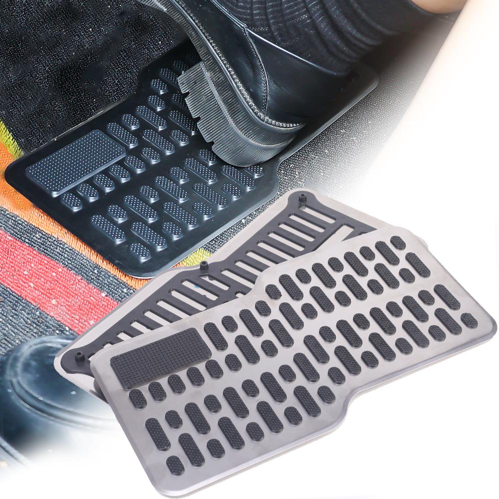1 Pcs Stainless Steel Car Wear-resistant Thickened Pedal Heel Scuff Plate Main Driver Non-slip Mat Universal Interior Parts