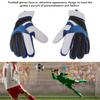 Soccer Gloves Breathable Anti Slip Wear Resistant Thickened Blue Goalkeeper Gloves for Kids