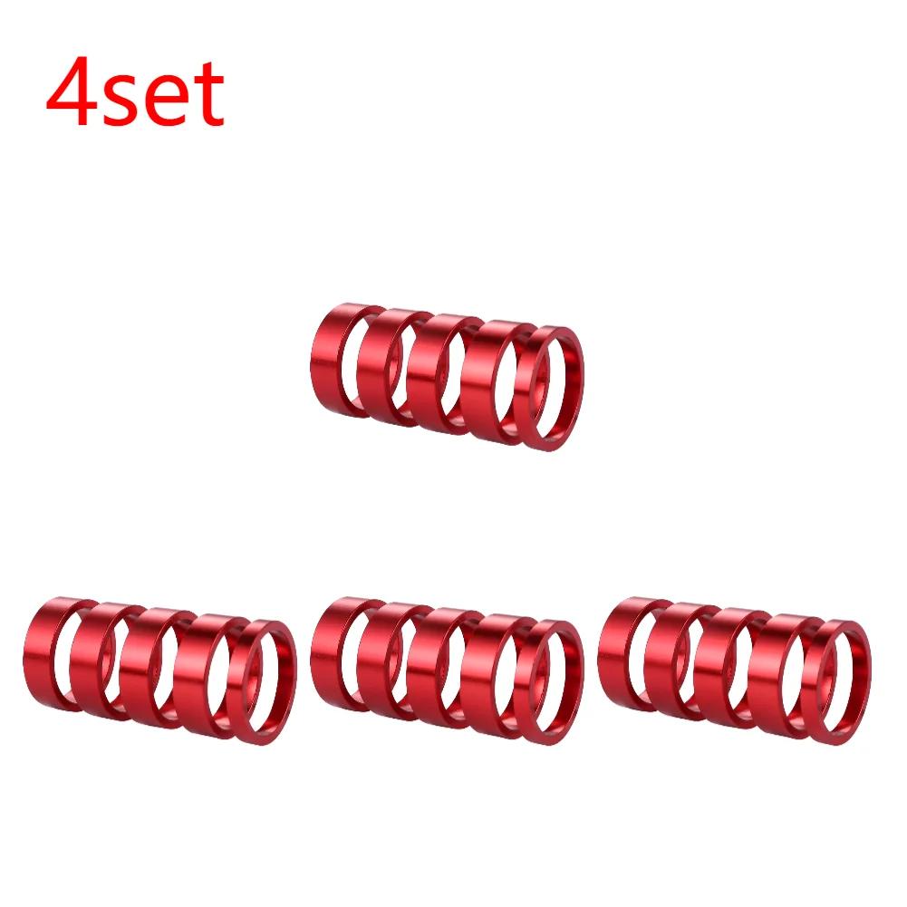 1/2/4set Aluminum Alloy Bike Headset Washer Mountain Bicycle Front Fork Washer Bike Stem Handlebar Spacers Ring Gasket