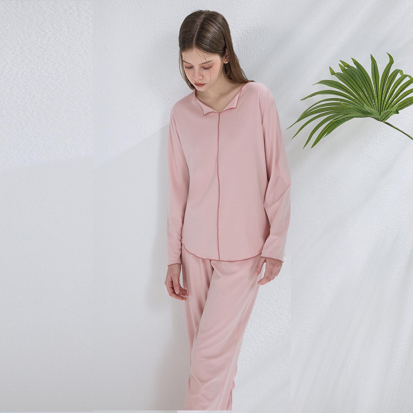 Spring/Summer Women s Cool Cotton-Blend Ruffle Pajamas XL