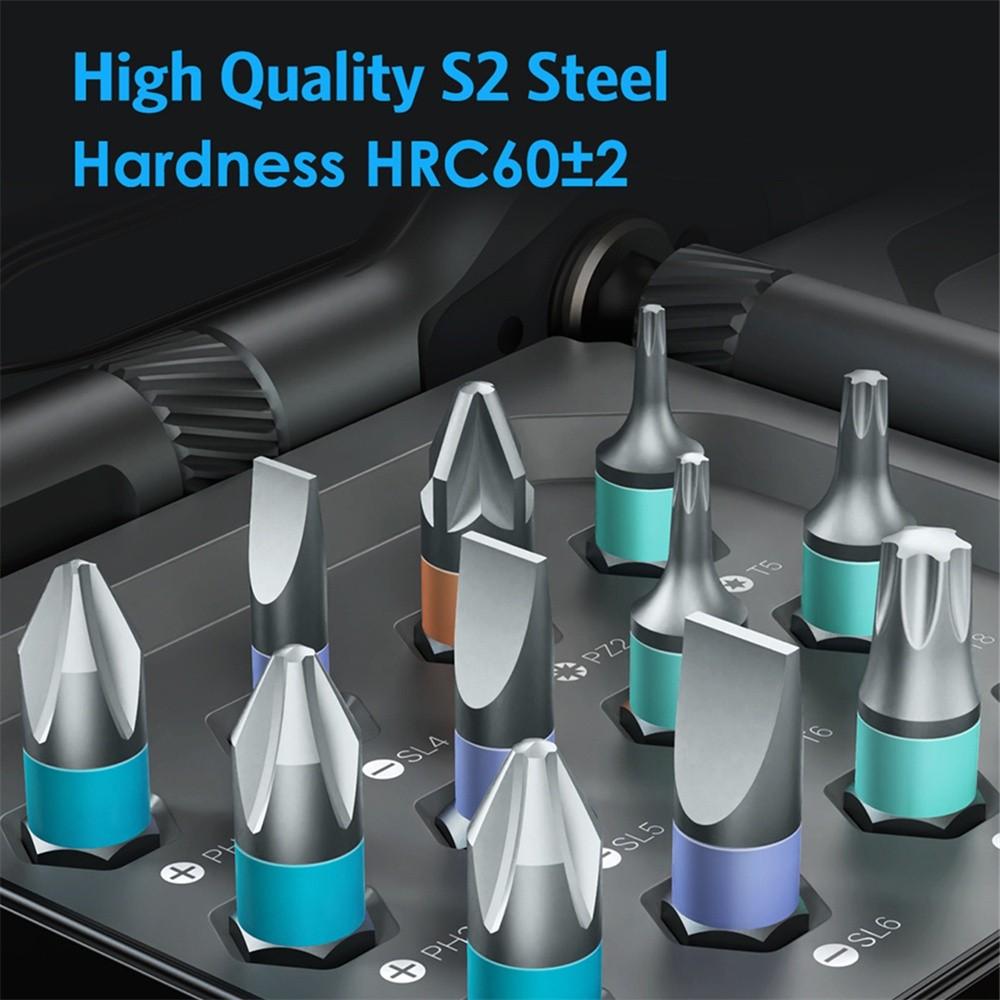 24 In 1 Magnetic Ratchet Screwdriver Set Removable Self-assembly Precision Screwdriver Kit Home Appliances DIY Repair Tool Kit