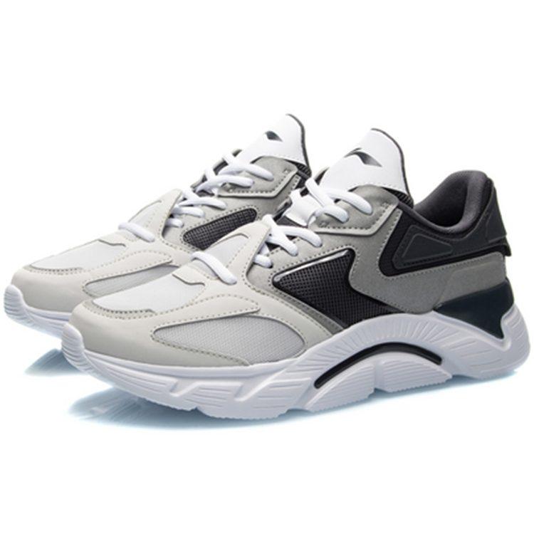 Li Ning Versatile Cushioning Slip Resistant Abrasion Resistant Low Top Running Shoes Men's Antarctic Gray ARHQ093-4