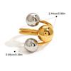 Yori Minimalist Stainless Steel Gold Silver Mix Color Ring Waterproof Daily Simple Stylish Golden Jewelry for Women