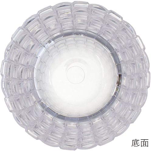 Foyer HAMMER GLASS Crystal MOSAIC 10xH25 Vase, Crystal Clear, Shatterproof Polycarbonate