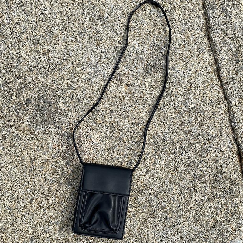 

Men Small Crossbody Bag PU Leather Casual Wild Messenger Bags solid color Boys Shoulder Bag Phone Purse Multifunction Handbag Mini(Max Length 20cm)
