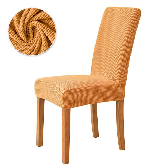 Polar Fleece Dining Chair Covers Stretch Removable Washable Chair Slipcover Big Elastic Chair Cover For Dining Room Home Decor