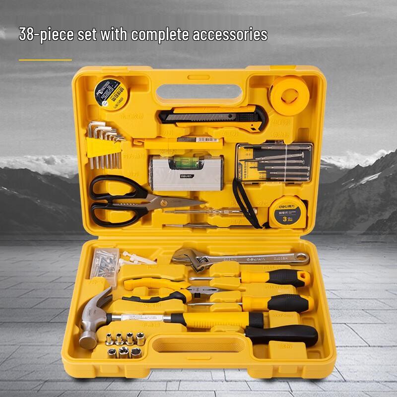 Deli 38-Piece Home Tool Set
