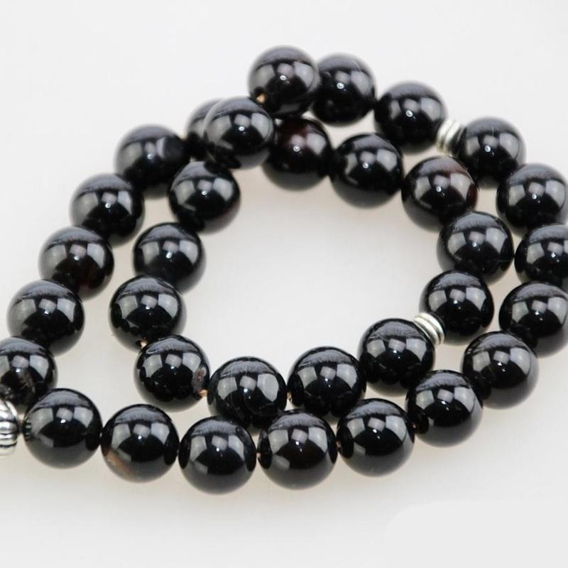 Natural Crystal Beads Necklace with Large 12mm Beads Detail Tassels Chain Gift Everyday Wear for Special Occasion