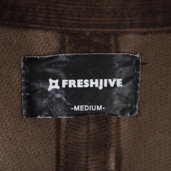 freshjive Long sleeve Corduroy shirt M tea Men's Used