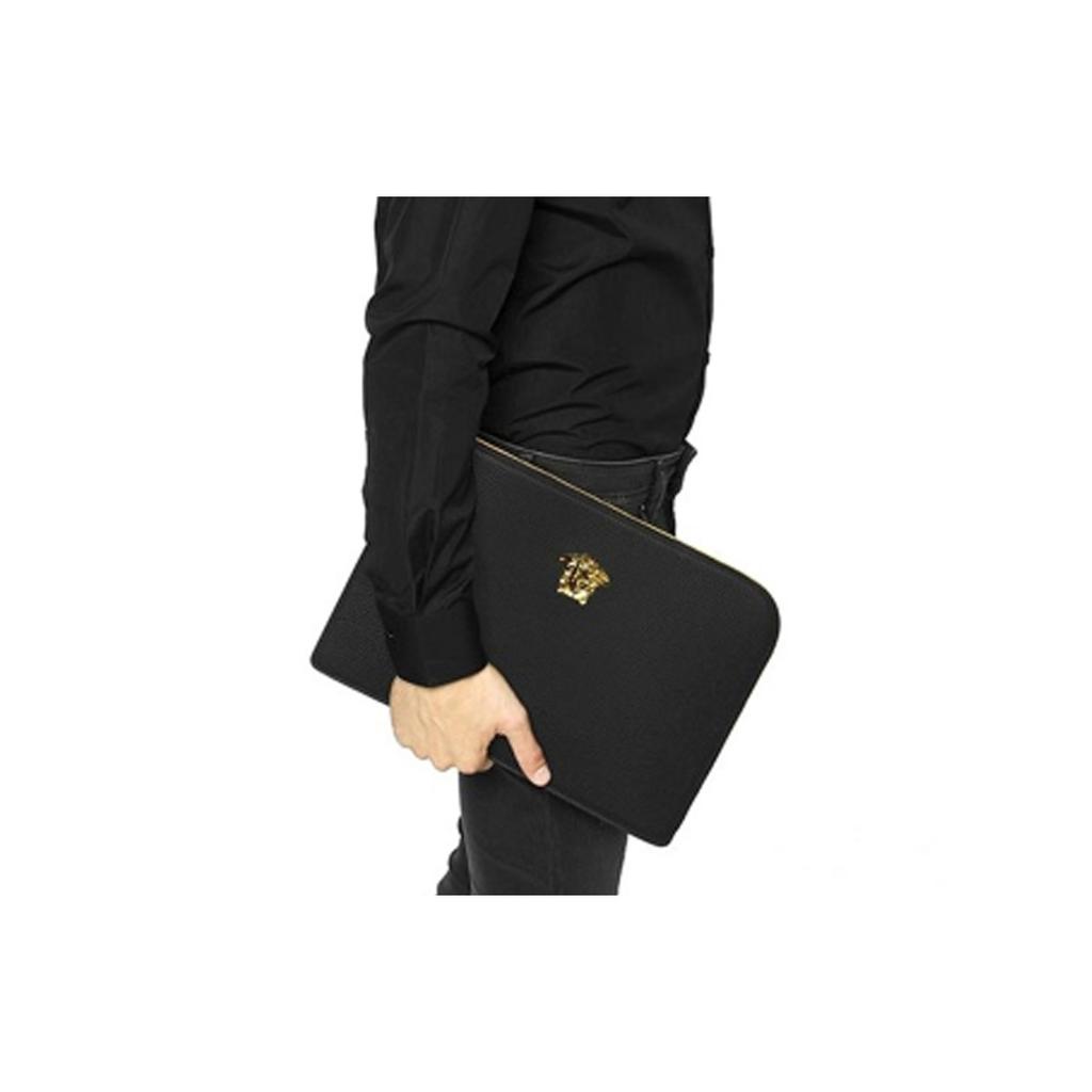 Versace Medusa Leather Clutch Men Clutch Black DL26137-DGOVV-D41OH