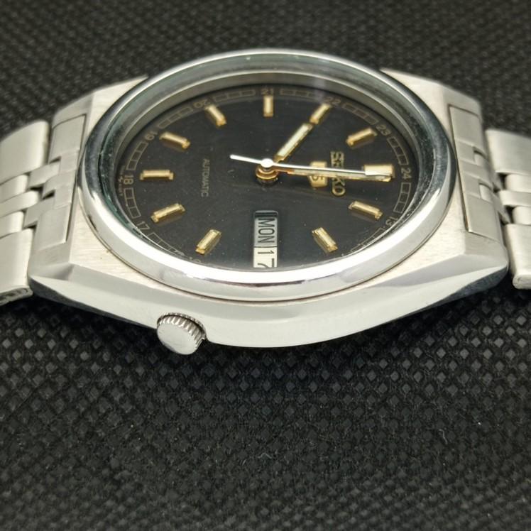 POUŽITÉ VINTAGE SEIKO 5 AUTOMATIC 7009A JAPONSKO PÁNSKÉ ORIGINÁLNÍ HODINKY CIFERNÍKU a415779-2 SKU621d-a415779