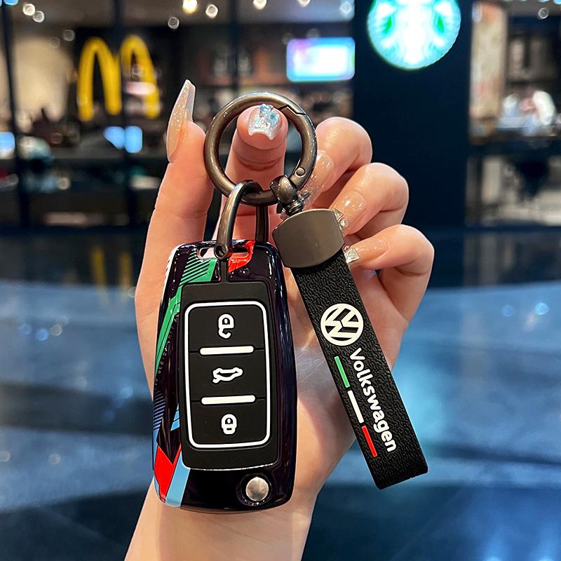 New Zinc Alloy Silicone Car Remote Key Case Cover Protector Shell For Volkswagen VW Polo Golf Passat Tiguan Beetle Caddy T5