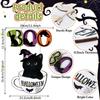 Wooden Halloween Pumpkin Hanging Sign Door Wall Decor Party Home Garden Decoration
