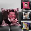 Funny J-Jyp Meme Pillow Case Office Sofa Dorm Chair Back Short Plush Double-Sided Printing Home Cushion Cover